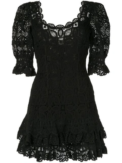 Shop Jonathan Simkhai Crochet Mini Dress - Black