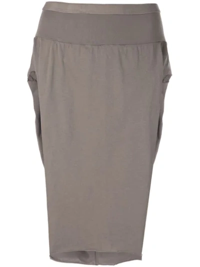 Shop Rick Owens Drkshdw Side Slit Skirt In 34