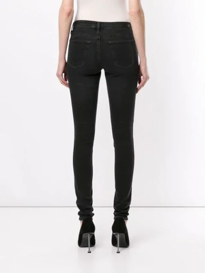 Shop Ag Distressed Skinny-fit Jeans In Black