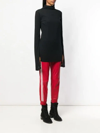 Ben Taverniti Unravel Project Mock Neck Sweater In Black