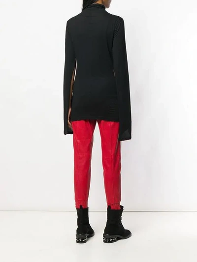 Ben Taverniti Unravel Project Mock Neck Sweater In Black