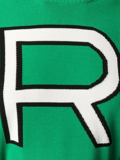 Shop Rochas Oversize R Sweater In Green