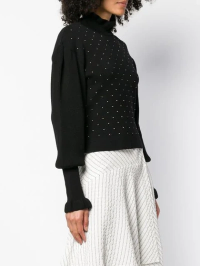 Shop Philosophy Di Lorenzo Serafini Studded Sweater In Black
