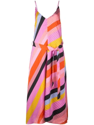 Shop Stine Goya Gianna Striped Dress In Pink