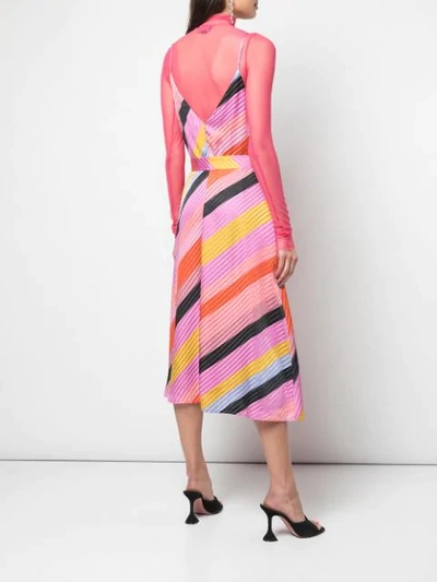 Shop Stine Goya Gianna Striped Dress In Pink