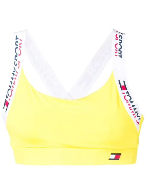 yellow tommy hilfiger sports bra