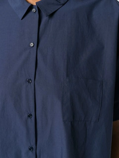 Shop Apuntob Boxy Fit Shirt In Blue
