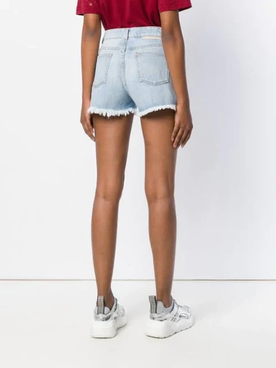 Shop Stella Mccartney Denim Shorts In Blue