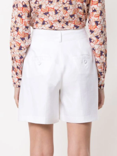 Shop Tufi Duek Tailored Shorts In White