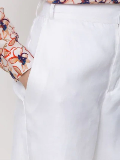 Shop Tufi Duek Tailored Shorts In White