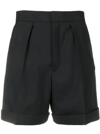 Shop Saint Laurent Tailored Shorts In Black