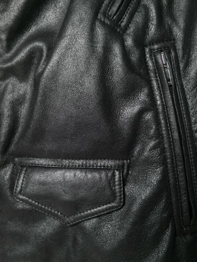 Shop Rick Owens Belted Stooges Jacket - Black