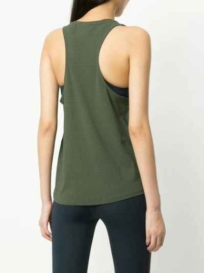 Shop The Upside Perforated Tank Top In Green