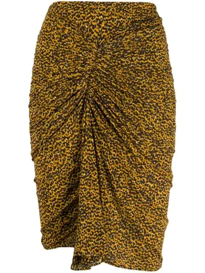 Shop Isabel Marant Jominy Skirt In Yellow