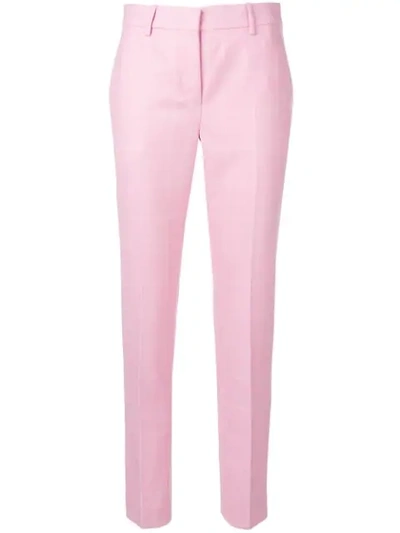 Shop Calvin Klein 205w39nyc Mid Rise Straight Trousers In Pink