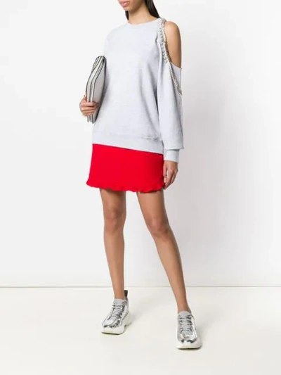 Shop Forte Dei Marmi Couture Cindy Crawford Embellished Sweatshirt In Grey