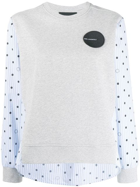 karl lagerfeld grey sweatshirt