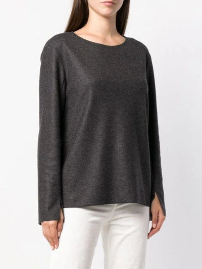 Shop Barena Venezia Barena Loose Fitted Sweater - Grey