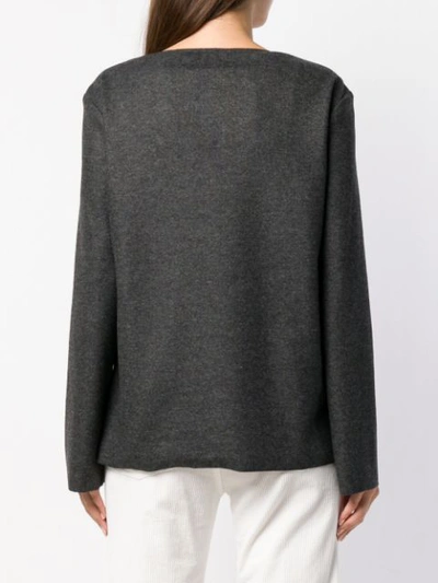 Shop Barena Venezia Barena Loose Fitted Sweater - Grey