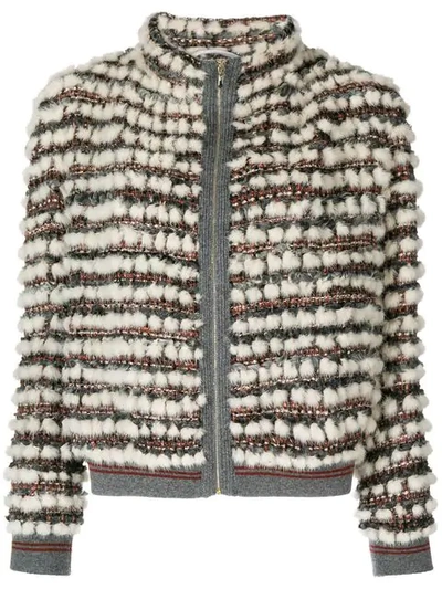 Shop Cara Mila Hailey Knitted Jacket In White