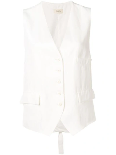 Shop Barena Venezia Tailored Waiscoat In White