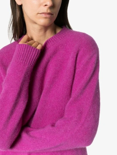 Shop The Elder Statesman Simple Cashmere Sweater In Pink