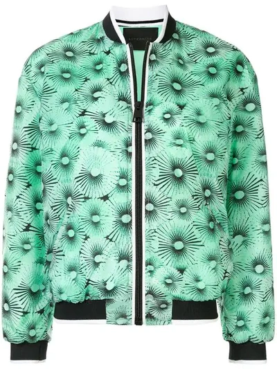 Shop Anteprima Bomberjacke Mit Print In Verde Chiaro 193