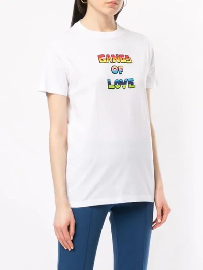 Shop Bella Freud 'gangs Of Love' T-shirt In White