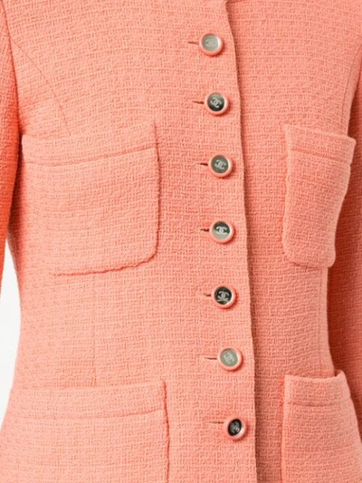 Pre-owned Chanel Vintage Long Sleeve Coat Jacket - Pink