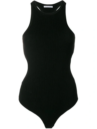 Shop Alexander Wang T Cut Out Details Bodysuit In Black
