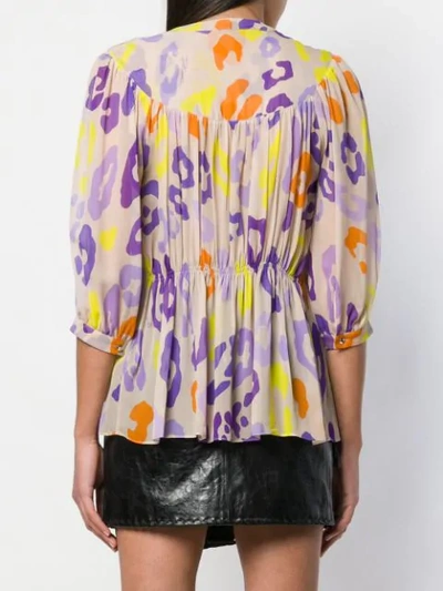 Shop Just Cavalli Relaxed Blouse In Neutrals