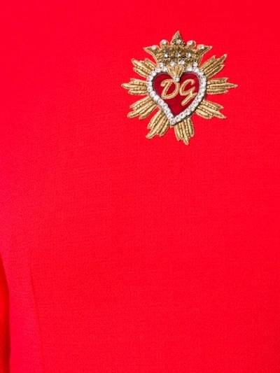 Shop Dolce & Gabbana A-line Midi Dress In Red