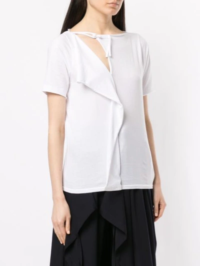 Shop Yohji Yamamoto 'china' Hemd - Weiss In White