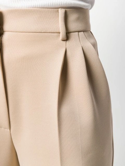 Shop Fendi Wide-leg Tailored Trousers In Brown