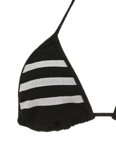 Shop Amir Slama Knitted Bikini Set In Black