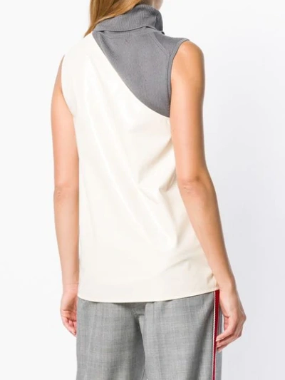 Shop Calvin Klein 205w39nyc One Shoulder Top In White