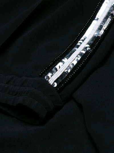 Shop Dsquared2 Embellished Stripe Track Trousers In 900-black