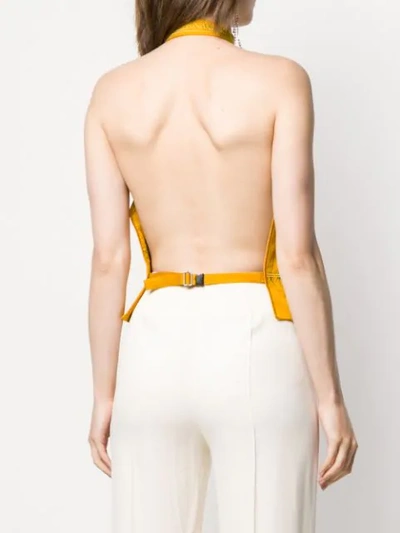 Shop Haider Ackermann Fitted Waistcoat In Yellow