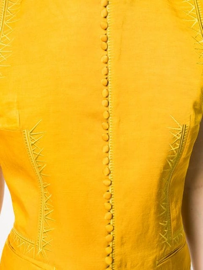Shop Haider Ackermann Fitted Waistcoat In Yellow