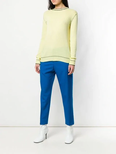 Shop Marni Classic Tailored Trousers In Blue