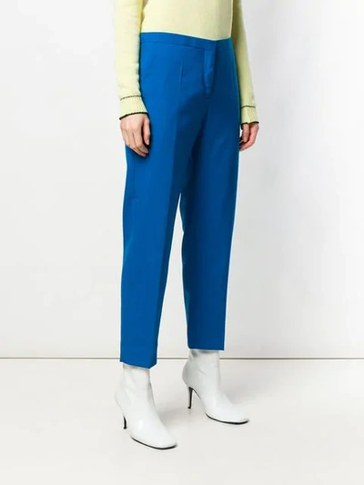 Shop Marni Classic Tailored Trousers In Blue