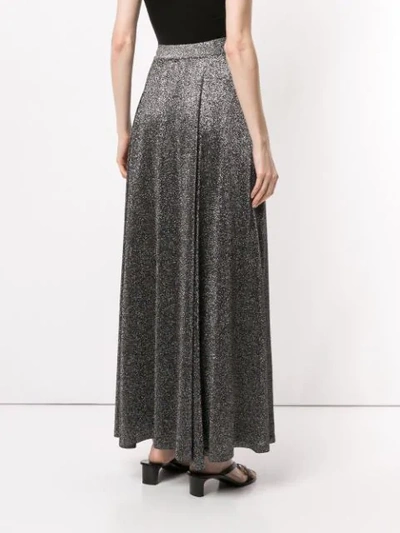 Shop Missoni Vanise Metallized Skirt In Silver