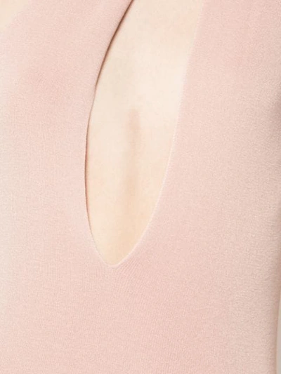 Shop Jacquemus Sleeveless Long Slit Dress - Pink