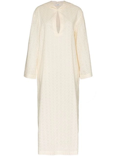 Shop Marysia Dunmore Cotton Hooded Dress - Neutrals