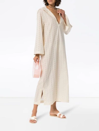 Shop Marysia Dunmore Cotton Hooded Dress - Neutrals