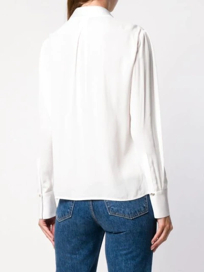 Shop Elisabetta Franchi Basic Plain Shirt In White