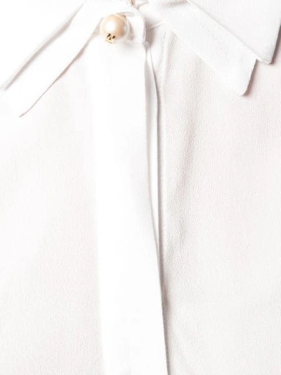 Shop Elisabetta Franchi Basic Plain Shirt In White