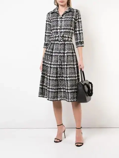 SAMANTHA SUNG TWEED AUDREY DRESS - 白色