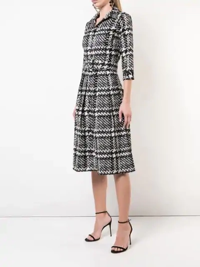 SAMANTHA SUNG TWEED AUDREY DRESS - 白色