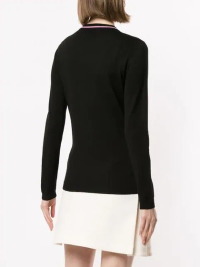 Shop Bella Freud Girl Intarsia Jumper In Black